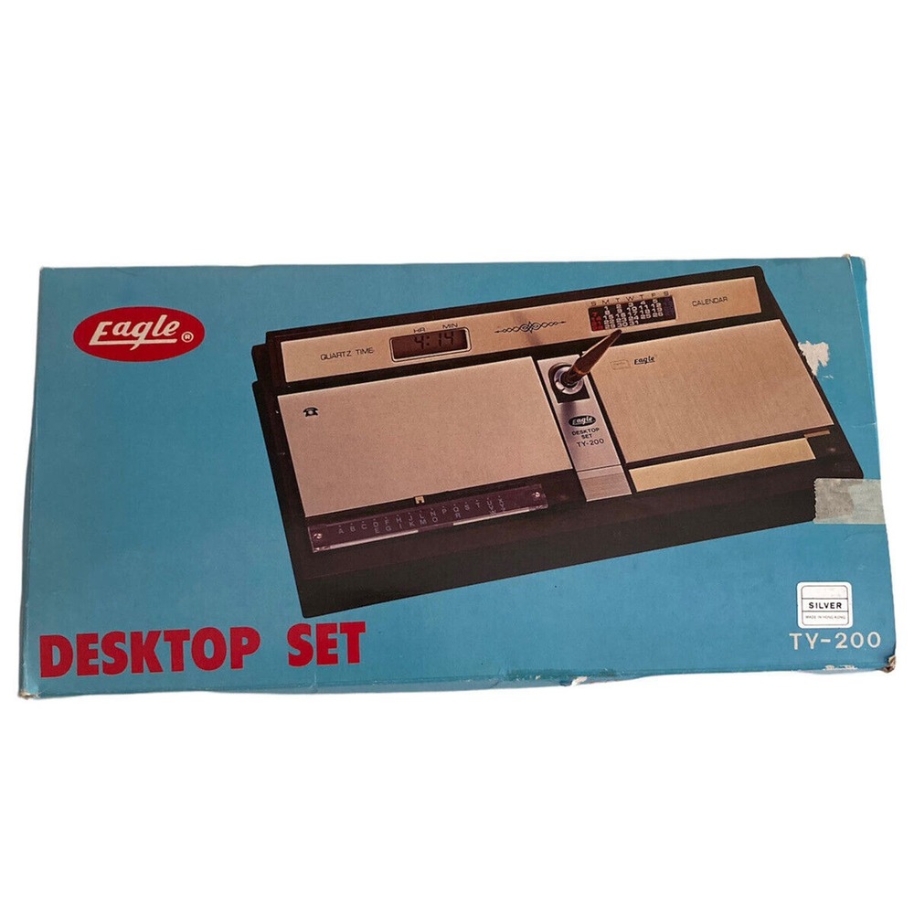 Vintage Eagle Desktop Set TY-200 Silver New